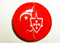 Pin redondo AEP Vermelho